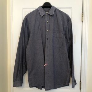 Navy/White Check Eddie Bauer Button Down Shirt